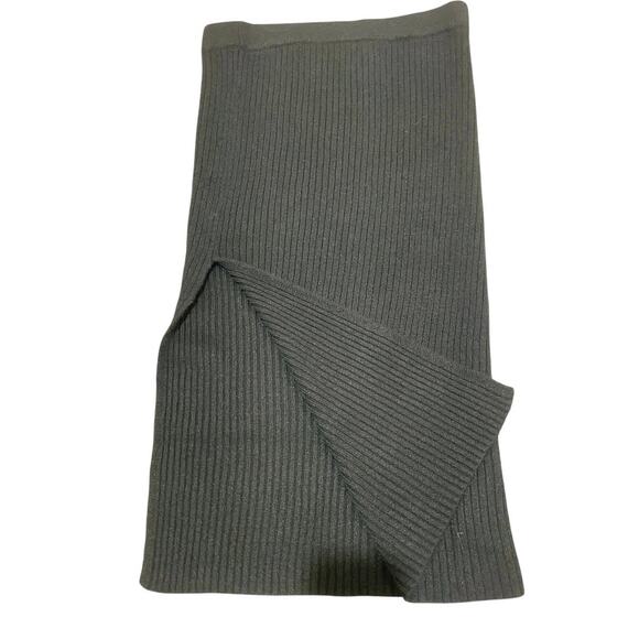 AMERICAN EAGLE OUTFITTERS MAXI SKIRT KNITTED BLACK SZ XL ELASTIC WAIST AESTHETIC - Picture 8 of 13